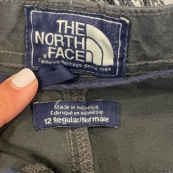 The North Face Womens Field Pants Roll Tab Straight Leg Gray/Olive Green Size 12 - Picture 6 of 10